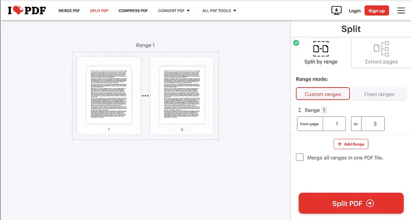 IlovePDF - online PDF splitter IlovePDF - online PDF splitter