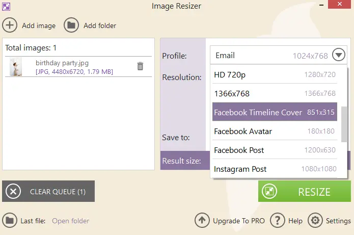 How to resize photo for Facebook How to resize photo for Facebook